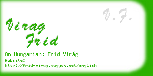 virag frid business card